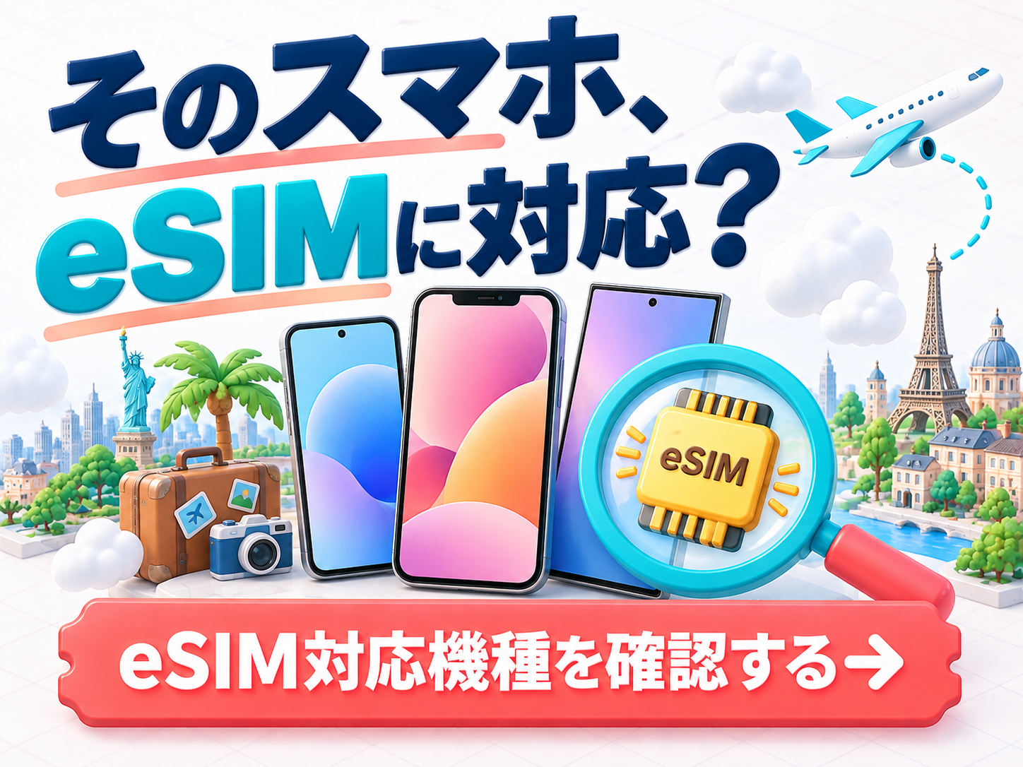 そのスマホ、eSIMに対応? eSIM対応機種を確認する
