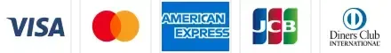 VISA / MasterCard / AMEX / JCB / Diners Club